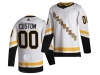 Pittsburgh Penguins Custom #00 White 2020-21 Reverse Retro Jersey