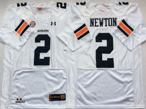 NCAA Auburn Tigers #2 Cameron Newton White College Football Jersey