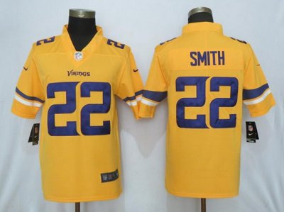 Minnesota Vikings #22 Harrison Smith Gold Gold Inverted Limited Jersey