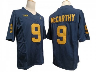 NCAA Michigan Wolverines #9 J.J. McCarthy Navy F.U.S.E. Vapor Limited Jersey