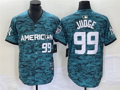 American League New York Yankees #99 Aaron Judge Teal 2023 MLB All-Star Game Limited Jersey