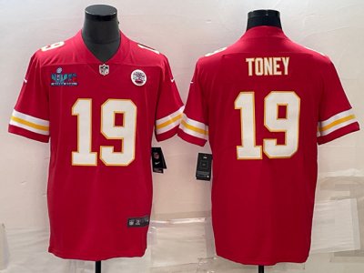 Kansas City Chiefs #19 Kadarius Toney Red Super Bowl LVII Limited Jersey