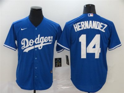 Los Angeles Dodgers #14 Enrique Hernandez Royal Blue Cool Base Jersey