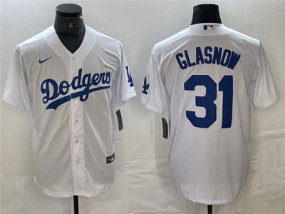 Los Angeles Dodgers #31 Tyler Glasnow White Jersey