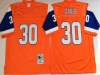 Denver Broncos #30 Terrell Davis Orange Throwback Jersey