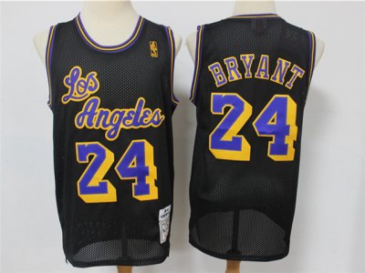 Los Angeles Lakers #24 Kobe Bryant 2020 Reload Black Hardwood Classics Jersey