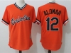 Baltimore Orioles #12 Roberto Alomar Throwback Orange Jersey