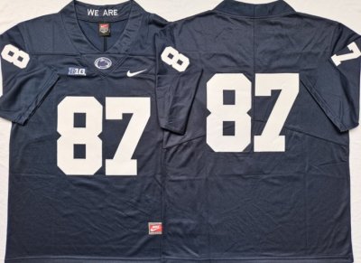 NCAA Penn State Nittany Lions #87 Kyle Carter Navy College Football Jersey