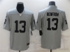 Las Vegas Raiders #13 Hunter Renfrow Gray Inverted Limited Jersey