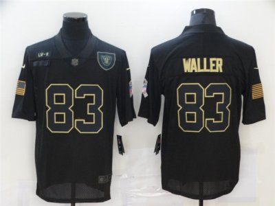 Las Vegas Raiders #83 Darren Waller 2020 Black Salute To Service Limited Jersey