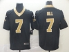 New Orleans Saints #7 Taysom Hill Black Vapor Limited Jersey