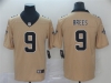 New Orleans Saints #9 Drew Brees Gold Inverted Limited Jersey