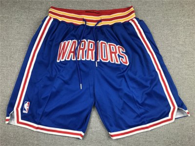 Golden State Warriors Just Don Warriors Blue Classic Edition Basketball Shorts