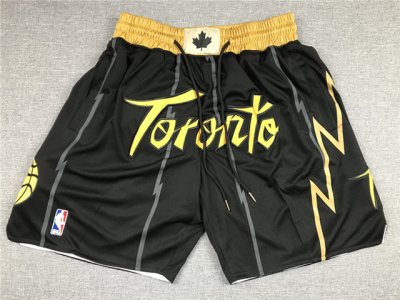 Toronto Raptors Just Don Toronto Black City Edition Basketball Shorts