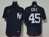 New York Yankees #45 Gerrit Cole Navy Blue Flex Base Jersey