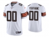 Cleveland Browns #00 White Vapor Limited Custom Jersey