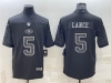 San Francisco 49ers #5 Trey Lance Black RFLCTV Limited Jersey