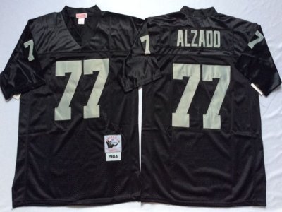 Los Angeles Raiders #77 Lyle Alzado Throwback Black Jersey