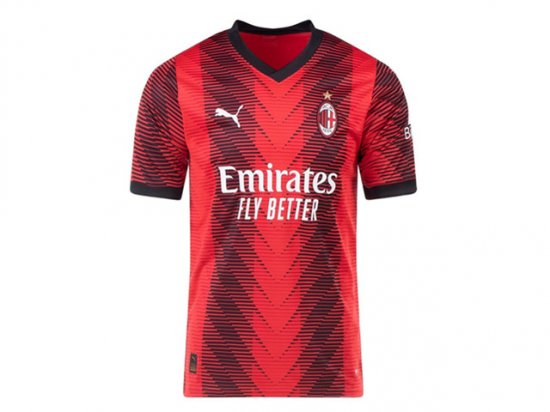 Club AC Milan #00 Home Red 2023/24 Soccer Custom Jersey