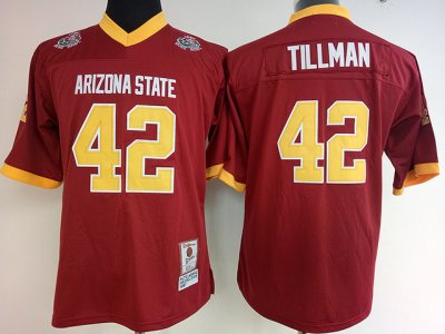 NCAA Arizona State Sun Devils #42 Pat Tillman Red College Football Jersey