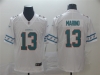 Miami Dolphins #13 Dan Marino White Team Logos Fashion Limited Jersey