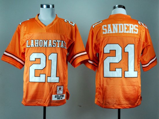 Youth NCAA Oklahoma State Cowboys #21 Barry Sanders Orange College Football Jersey