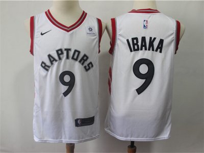 Toronto Raptors #9 Serge Ibaka White Swingman Jersey