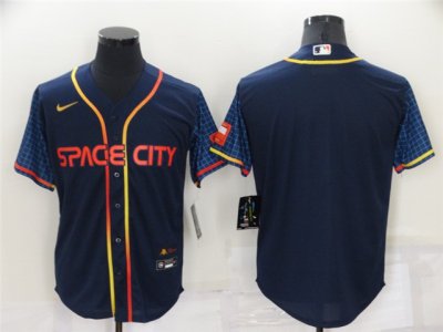 Houston Astros Blank 2022 Navy City Connect Cool Base Jersey