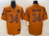 Chicago Bears #34 Walter Payton 2023 Brown Salute To Service Limited Jersey