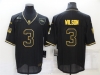 Denver Broncos #3 Russell Wilson 2020 Black Gold Salute To Service Limited Jersey