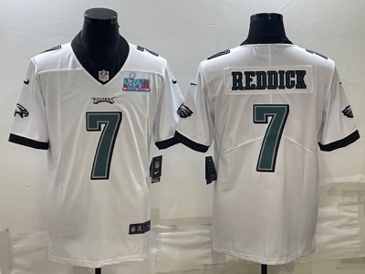 Philadelphia Eagles #7 Haason Reddick White Super Bowl LVII Limited Jersey