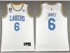 Los Angeles Lakers #6 Lebron James 2022-23 White Classic Swingman Jersey