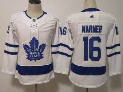 Women's Youth Toronto Maple Leafs #16 Mitchell Marner White Jersey