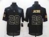 Las Vegas Raiders #28 Josh Jacobs 2020 Black Salute To Service Limited Jersey