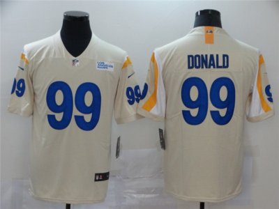 Los Angeles Rams #99 Aaron Donald 2020 Bone Vapor Limited Jersey