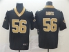 New Orleans Saints #56 Demario Davis Black Vapor Limited Jersey