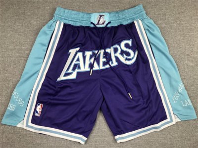 Los Angeles Lakers Just Don Lakers Purple City Edition Basketball Shorts