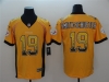 Pittsburgh Steelers #19 JuJu Smith-Schuster Gold Drift Fashion Limited Jersey