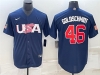 USA #46 Paul Goldschmidt Navy 2023 World Baseball Classic Jersey