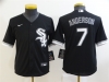 Youth Chicago White Sox #7 Tim Anderson Black Cool Base Jersey