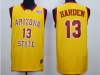 NCAA Arizona State Sun Devils #13 James Harden Yellow College Basketball Jersey