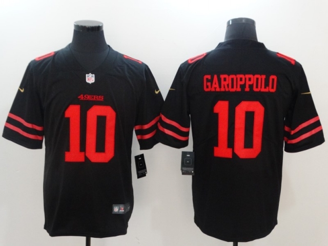 San Francisco 49ers #10 Jimmy Garoppolo Black Vapor Limited Jersey - Click Image to Close
