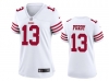 Womens San Francisco 49ers #13 Brock Purdy 2022 White Vapor Limited Jersey