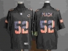 Chicago Bears #52 Khalil Mack Black Pays Tribute To Retro Flag Carbon Limited Jersey