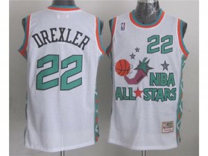 1996 NBA All-Star Game Western Conference #22 Clyde Drexler White Hardwood Classic Jersey