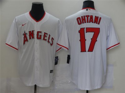 Los Angeles Angels #17 Shohei Ohtani White 2020 Cool Base Jersey