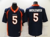 Denver Broncos #5 Teddy Bridgewater Blue Vapor Limited Jersey
