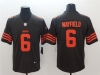 Cleveland Browns #6 Baker Mayfield Brown Color Rush Limited Jersey