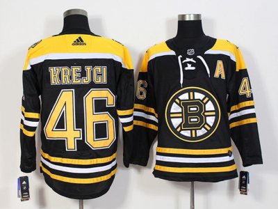 Boston Bruins #46 David Kerjci Black Jersey