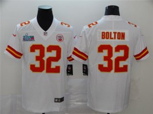 Kansas City Chiefs #32 Nick Bolton White Super Bowl LVII Limited Jersey